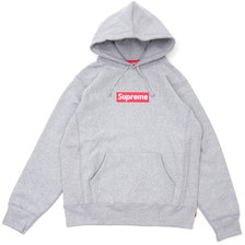 Supreme 19SS 25th Anniversary Box Logo Hooded Sweatshirt GRAY画像