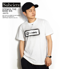 Subciety STENCIL THE BASE S/S -WHITE- 105-40138画像