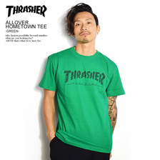 THRASHER ALLOVER HOMETOWN TEE -GREEN- TH91113G画像