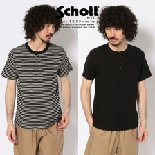 Schott &times; Miller PANEL RIB HENRY NECK T-SHIRT 3193109画像