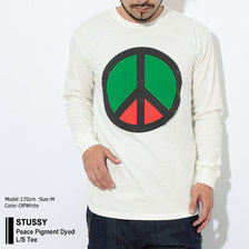 STUSSY Peace Pigment Dyed L/S Tee 1994369画像