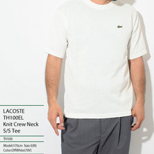 LACOSTE TH100EL Knit Crew Neck S/S Tee画像