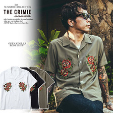 CRIMIE OPEN COLLAR ROSE SHIRT CR01-01K3-SH04画像
