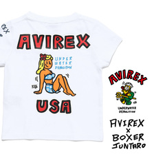 AVIREX KIDS BOXER JUNTARO ピンナップガールTシャツ 6393024画像