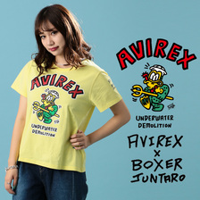 AVIREX WOMEN'S BOXER JUNTARO フロッグマンTシャツ 6293103画像