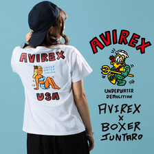 AVIREX WOMEN'S BOXER JUNTARO ピンナップガールTシャツ 6293102画像