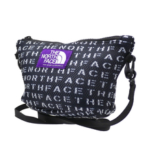 THE NORTH FACE PURPLE LABEL 19SS Logo Print Mesh Pouch S BLACK NN7924N画像