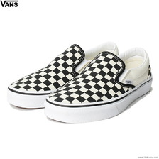 VANS UA CLASSIC SLIP-ON BLACK/WHITE VN000EYEBWW画像