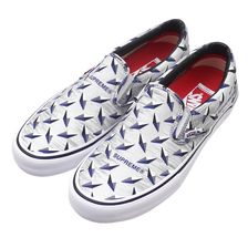 Supreme &times; VANS 19SS Diamond Plate Slip-On Pro WHITE VN0A347VTEF画像