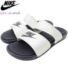 NIKE WMNS BENASSI DUO ULTRA SLIDE Oil Grey/Pale Ivory 819717-006画像