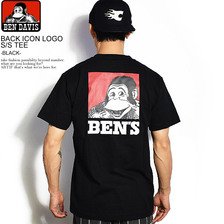 BEN DAVIS BACK ICON LOGO S/S TEE -BLACK- C-9580021画像