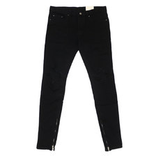 mnml M1 STRETCH DENIM PANTS BLACK画像