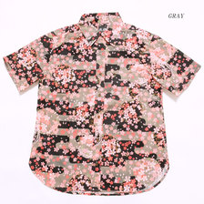 衣櫻 Lot.SA-1283 サザンクロス素材 半袖レギュラーシャツ "桜霞取り" SA1283画像