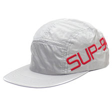 Supreme 19SS Side Logo Camp Cap SILVER画像