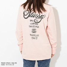 STUSSY WOMEN World Tour Pigment Dyed L/S Tee Limited 2992584画像