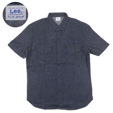 LEE S/S WORK SHIRTS INDIGO LT0635-100画像