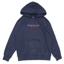 SuspiciouS Antwerp The Vintage Hoodie NAVYxRED画像