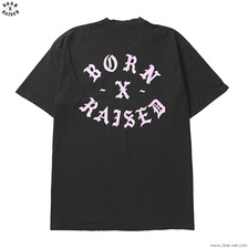BORN X RAISED ROCKER TEE (VINTAGE BLACK) 32601画像