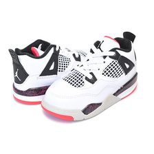 NIKE JORDAN 4 RETRO(TD) white/black-bright crimson BQ7670-116画像