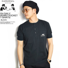 GLAD HAND GH DAILY - HENRY POCKET T-SHIRTS -BLACK- GH-19-MS-03画像