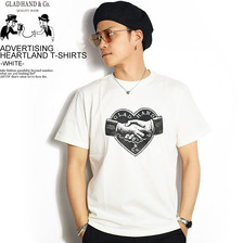 GLAD HAND ADVERTISING HEARTLAND - T-SHIRTS -WHITE- GH-19-MS-04画像