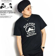 GLAD HAND ADVERTISING SHOES - T-SHIRTS -BLACK- GH-19-MS-11画像