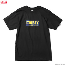 OBEY BASIC TEE "OBEY INTERNATIONAL ICON 2" (BLACK)画像