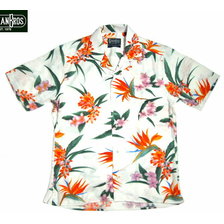 GITMAN VINTAGE S/S CAMP SHIRTS white aloha画像
