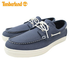 Timberland UNION WHARF Boat Oxford Dark Blue Canvas A1XEU画像