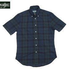 GITMAN VINTAGE S/S MADRAS B.D. SHIRTS blackwatch画像