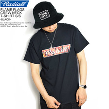 RADIALL FLAME FLAGS CREW NECK T-SHIRT S/S -BLACK-画像