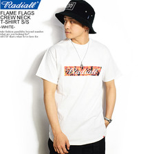 RADIALL FLAME FLAGS CREW NECK T-SHIRT S/S -WHITE-画像