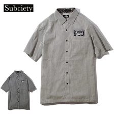 Subciety EMBLEM SHIRT S/S -STRIPE- 105-22045画像
