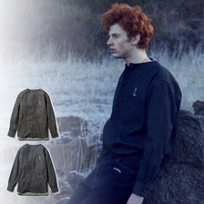 Subciety NOCOLLAR DENIM SHIRT 101-20455画像