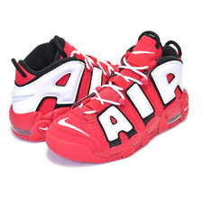 NIKE AIR MORE UPTEMPO QS(GS) university red/white-black CD9402-600画像