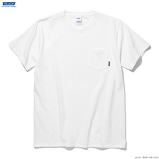 RADIALL PLAIN - CREW NECK POCKET T-SHIRT S/S (WHITE)画像