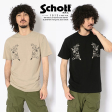 Schott SKULL TATTO T-SHIRT 3193087画像