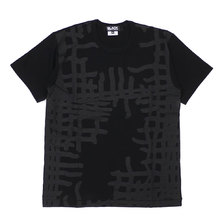BLACK COMME des GARCONS CROSS LINE TEE BLACK画像