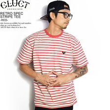 CLUCT RETRO SPEC STRIPE TEE -RED- 03002画像