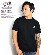 The Endless Summer TES SHRED BETTY EMB TEE -BLACK- FH-9574329画像