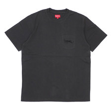 Supreme 19SS Overdyed Pocket Tee BLACK画像