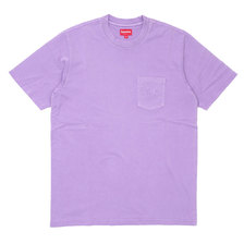 Supreme 19SS Overdyed Pocket Tee PURPLE画像