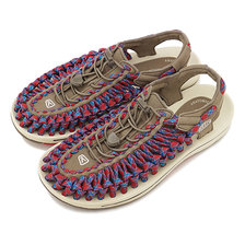 KEEN WOMEN UNEEK FLAT Walnut/Crimson 1020800画像