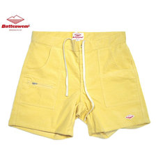 Battenwear CORDUROY LOCAL SHORTS light yellow画像