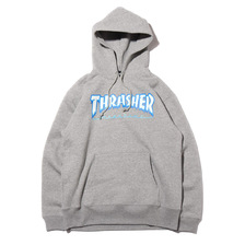 THRASHER HOMETOWN ICE CREW SWEAT GRAY/WHITE TH84226画像