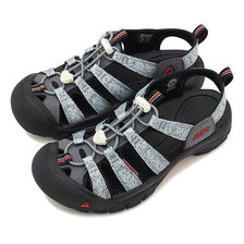 KEEN &times; FUJIROCK W NEWPORT H2 STONE/FIRE RED 1021886画像
