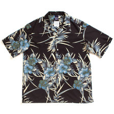APPLEBUM Flower Aloha S/S Shirt BLACK画像