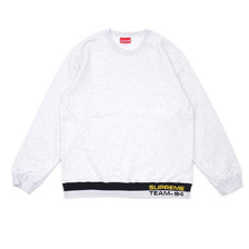 Supreme 19SS Rib Stripe Crewneck ASH GREY画像