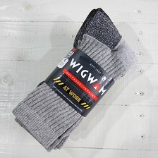 Wigwam AT WORK CREW 3-PACK GREY画像