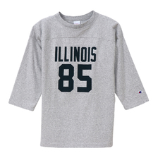 Champion FOOTBALL TEE ILLINOIS 85 OX.GRAY C5-P403画像